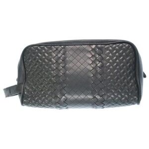 Bottega Veneta Black Intrecciato Toiletry Bag